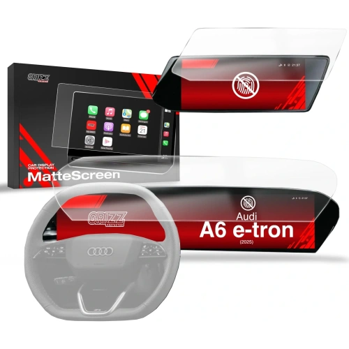 Folia matowa GrizzGlass CarDisplay Protection do Audi A6 e-tron 14,5" (2025) [2w1]