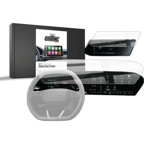Folia ceramiczna GrizzGlass CarDisplay Protection do Audi Q5 14,5" (2025) [2w1]