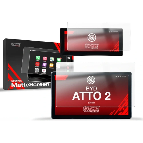 Folia matowa GrizzGlass CarDisplay Protection do BYD ATTO 2 10,1" (2025) [2w1]