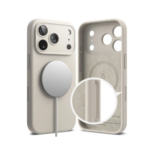 Etui Ringke Silicone Magnetic MagSafe do Apple iPhone 17 Pro Max Stone