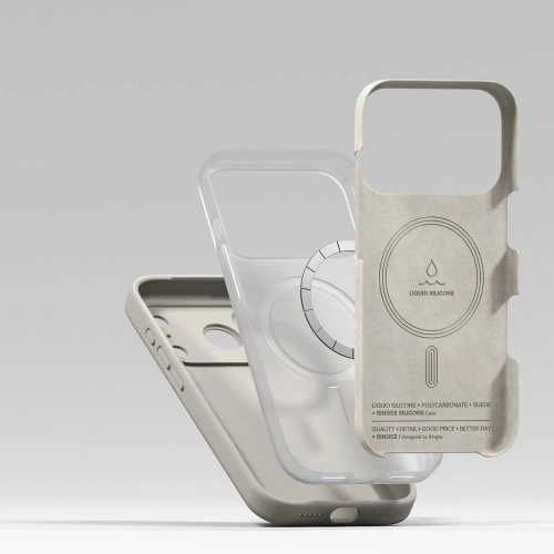 Etui Ringke Silicone Magnetic MagSafe do Apple iPhone 17 Pro Max Stone