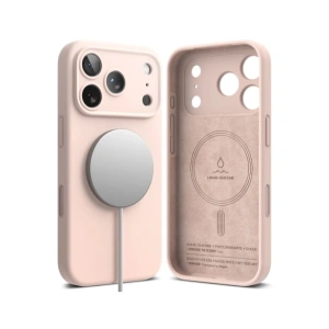 Etui Ringke Silicone Magnetic MagSafe do Apple iPhone 17 Pro Max Pink Sand