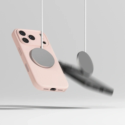 Etui Ringke Silicone Magnetic MagSafe do Apple iPhone 17 Pro Max Pink Sand