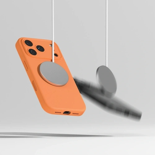 Etui Ringke Silicone Magnetic MagSafe do Apple iPhone 17 Pro Max Tangerine