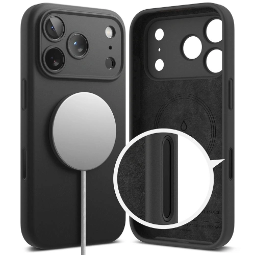 Etui Ringke Silicone Magnetic MagSafe do Apple iPhone 17 Pro Black