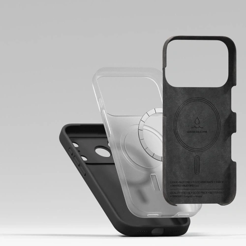 Etui Ringke Silicone Magnetic MagSafe do Apple iPhone 17 Pro Black