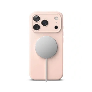 Etui Ringke Silicone Magnetic MagSafe do Apple iPhone 17 Pro Pink Sand