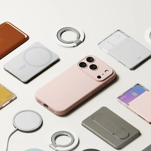 Etui Ringke Silicone Magnetic MagSafe do Apple iPhone 17 Pro Pink Sand