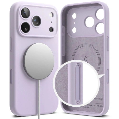 Etui Ringke Silicone Magnetic MagSafe do Apple iPhone 17 Pro Light Purple