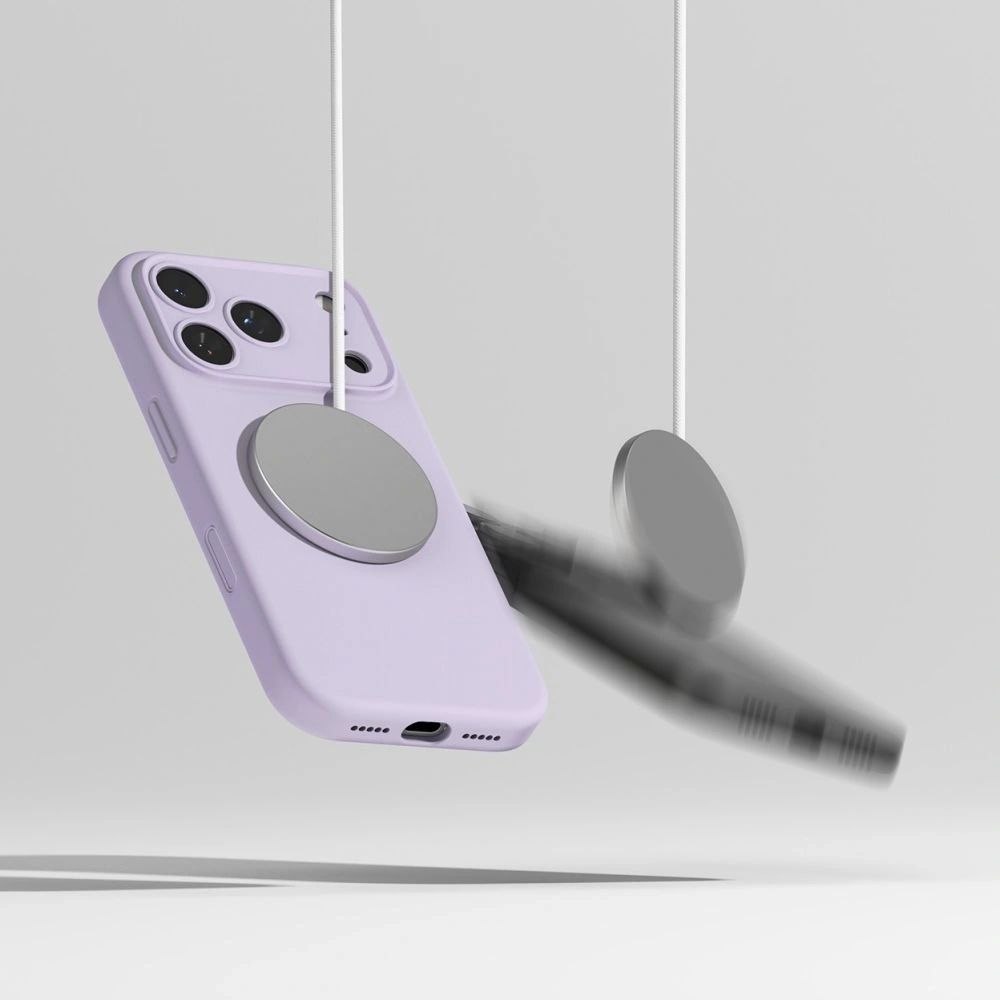 Etui Ringke Silicone Magnetic MagSafe do Apple iPhone 17 Pro Light Purple