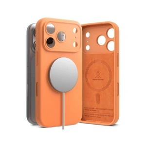 Etui Ringke Silicone Magnetic MagSafe do Apple iPhone 17 Pro Tangerine