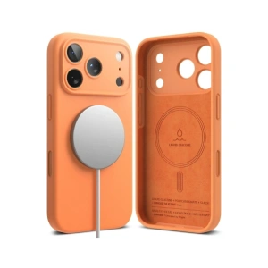 Etui Ringke Silicone Magnetic MagSafe do Apple iPhone 17 Pro Tangerine