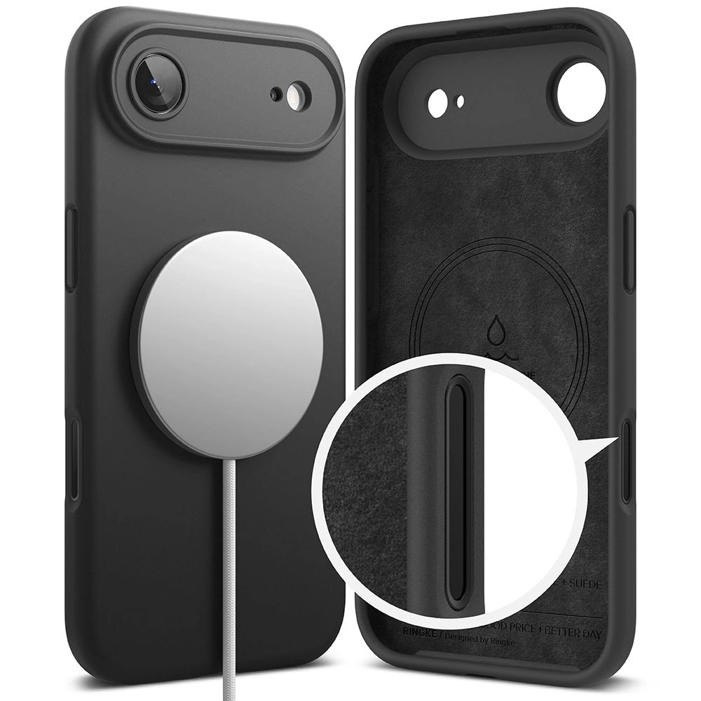 Etui Ringke Silicone Magnetic MagSafe do Apple iPhone Air Black