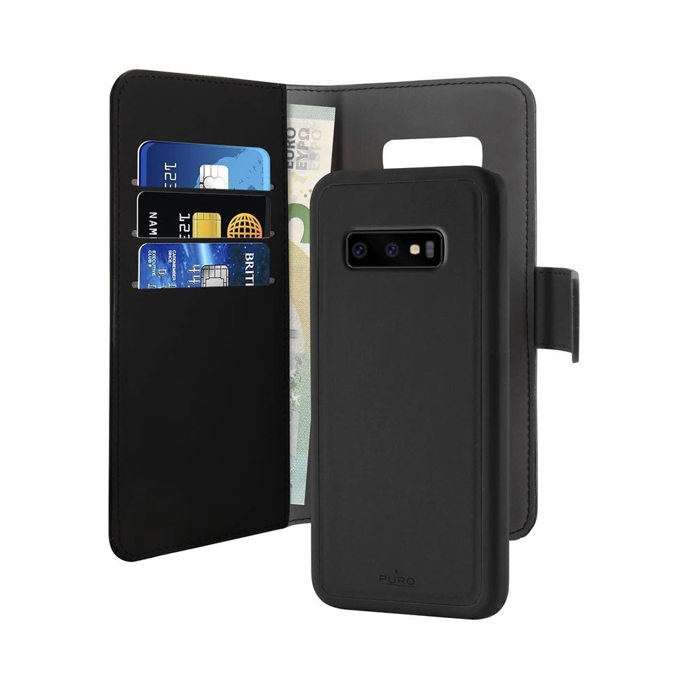 Hurtownia GSM - Etui PURO Wallet Detachable 2w1 Samsung Galaxy S10e (schwarz) - PUR014BLK - {ean13} - Hurt