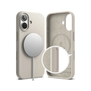 Etui Ringke Silicone Magnetic MagSafe do Apple iPhone 17 Stone