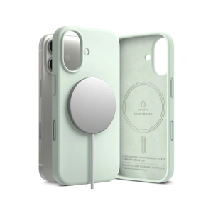 Etui Ringke Silicone Magnetic MagSafe do Apple iPhone 17 Soft Mint
