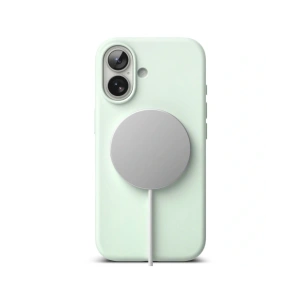 Etui Ringke Silicone Magnetic MagSafe do Apple iPhone 17 Soft Mint