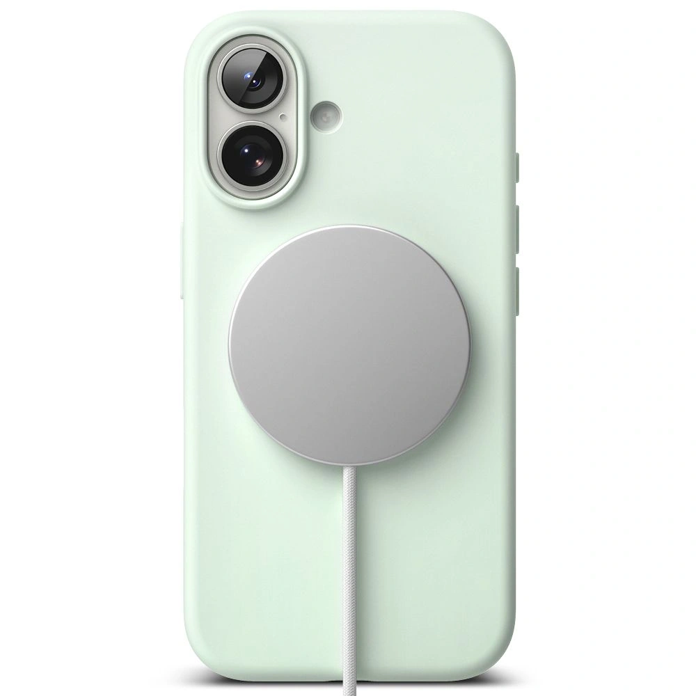 Etui Ringke Silicone Magnetic MagSafe do Apple iPhone 17 Soft Mint