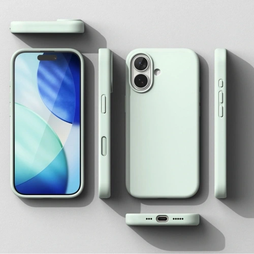 Etui Ringke Silicone Magnetic MagSafe do Apple iPhone 17 Soft Mint