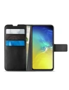 Etui PURO Booklet Wallet Case Samsung Galaxy S10e s kapsami na karty + stojánek (černý)