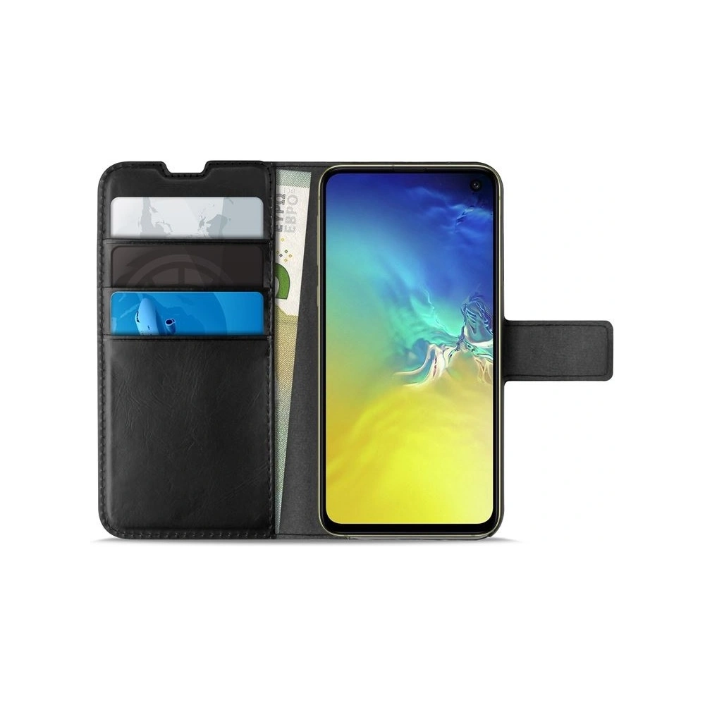 Hurtownia GSM - Etui PURO Booklet Wallet Case Samsung Galaxy S10e s kapsami na karty + stojánek (černý) - PUR015BLK - {ean13} - Hurt