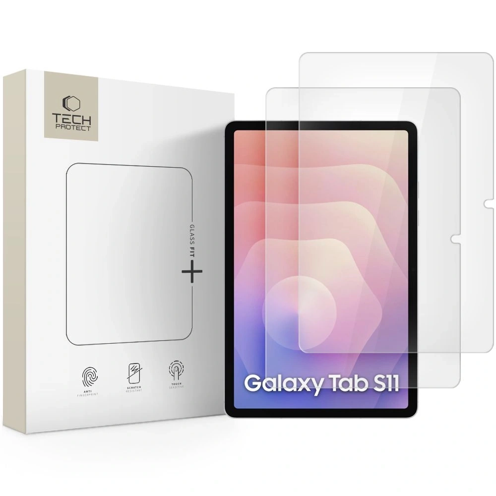 Szkło hartowane Tech-Protect Glass Fit+ do Samsung Galaxy Tab S11 11.0 Clear [2 PACK]