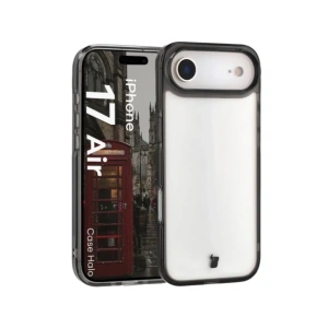 Etui Bizon Case Halo do Apple iPhone 17 Air przydymione-czarne