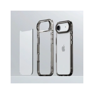 Etui Bizon Case Halo do Apple iPhone 17 Air przydymione-czarne
