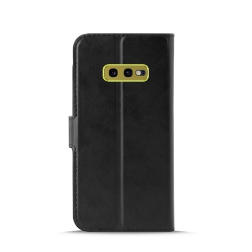 Etui PURO Booklet Wallet Case Samsung Galaxy S10e z kieszeniami na karty + stand up (czarny)