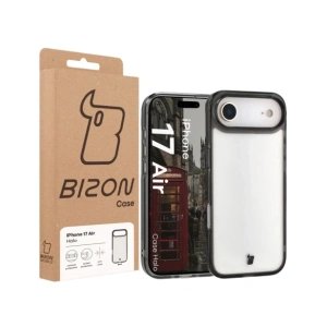 Etui Bizon Case Halo do Apple iPhone 17 Air przydymione-czarne