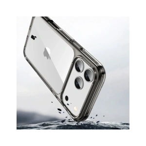 Etui Bizon Case Halo do Apple iPhone 17 Pro przydymione-czarne