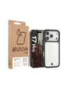 Etui Bizon Case Halo do Apple iPhone 17 Pro przydymione-czarne