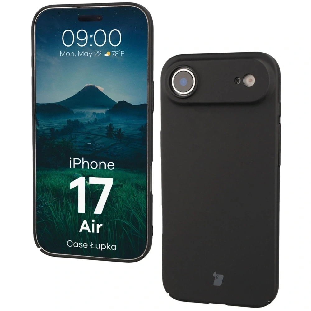Etui Bizon Case Łupka do Apple iPhone 17 Air czarne