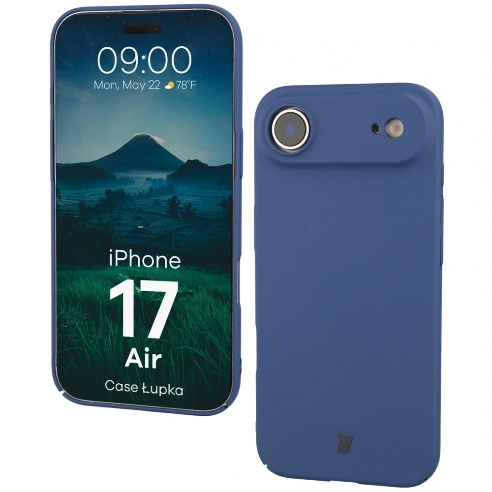 Etui Bizon Case Łupka do Apple iPhone 17 Air niebieskie