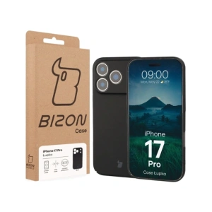 Etui Bizon Case Łupka do Apple iPhone 17 Pro czarne