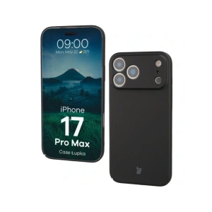 Etui Bizon Case Łupka do Apple iPhone 17 Pro Max czarne