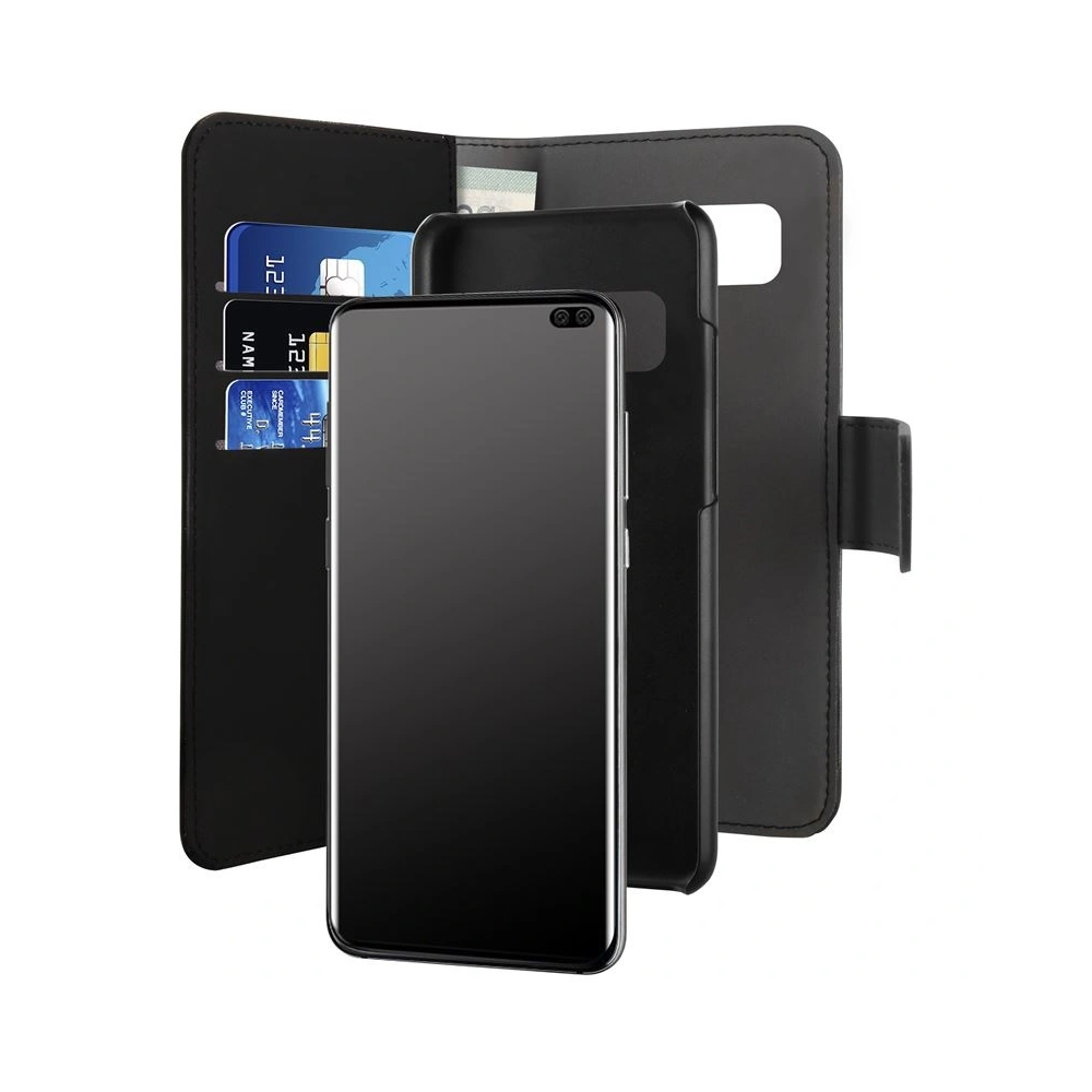 Hurtownia GSM - Etui PURO Wallet Odnímatelné 2w1 Samsung Galaxy S10+ Plus (černé) - PUR019BLK - {ean13} - Hurt