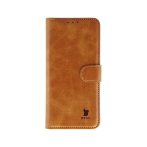 Etui z klapką Bizon Case Pocket do Apple iPhone 17 Air brązowe