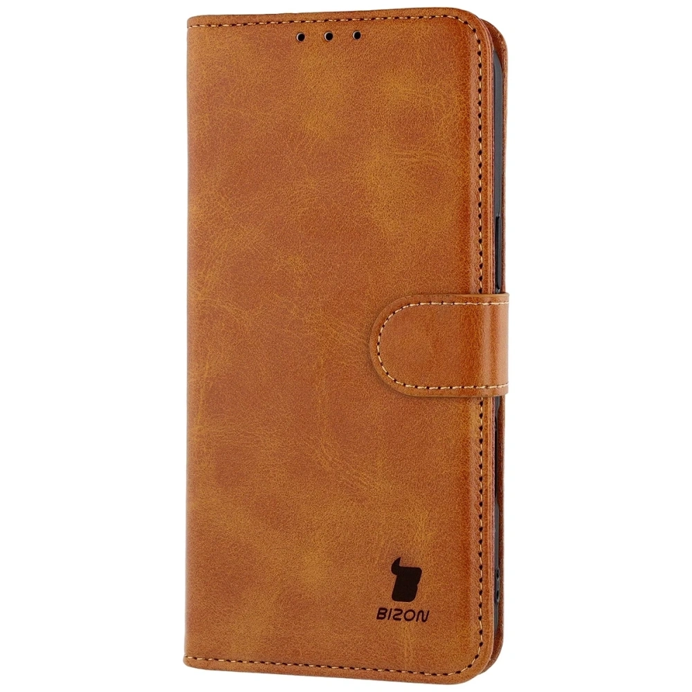 Etui z klapką Bizon Case Pocket do Apple iPhone 17 Air brązowe