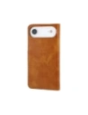 Etui z klapką Bizon Case Pocket do Apple iPhone 17 Air brązowe