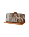 Etui z klapką Bizon Case Pocket do Apple iPhone 17 Air brązowe