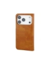 Etui z klapką Bizon Case Pocket do Apple iPhone 17 Pro brązowe