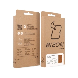 Etui z klapką Bizon Case Pocket do Apple iPhone 17 Pro brązowe