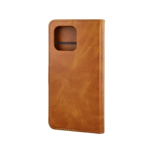 Etui z klapką Bizon Case Pocket do Motorola Moto G86 5G / G86 Power 5G brązowe