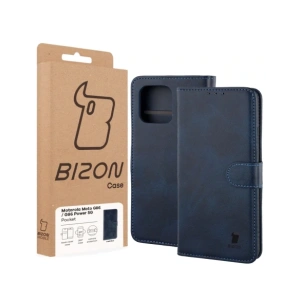 Etui z klapką Bizon Case Pocket do Motorola Moto G86 5G / G86 Power 5G granatowe
