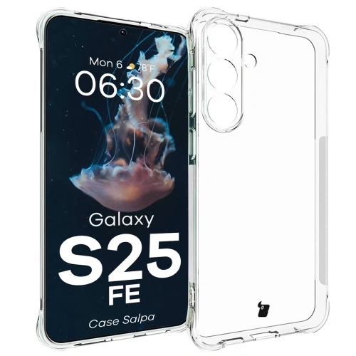 Elastyczne etui Bizon Case Salpa do Samsung Galaxy S25 FE przezroczyste