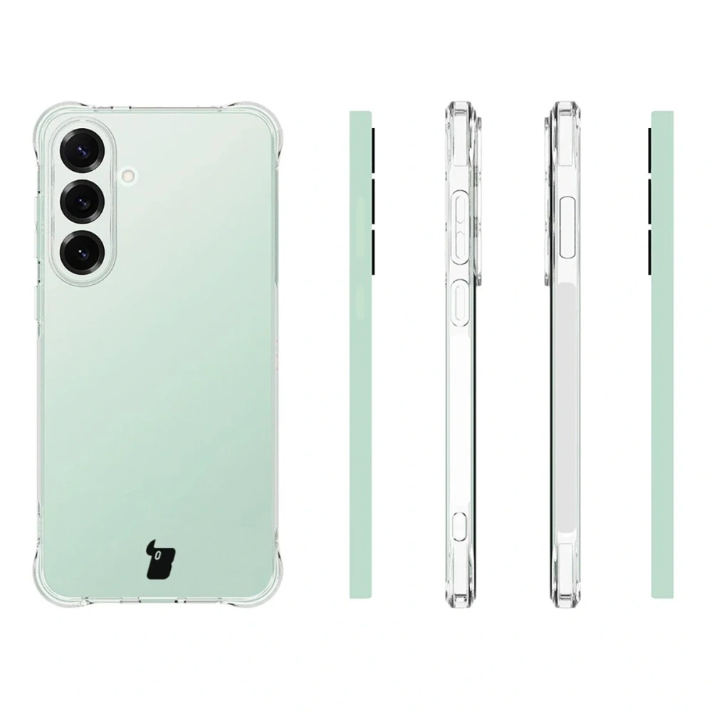 Elastyczne etui Bizon Case Salpa do Samsung Galaxy S25 FE przezroczyste