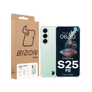 Elastyczne etui Bizon Case Salpa do Samsung Galaxy S25 FE przezroczyste
