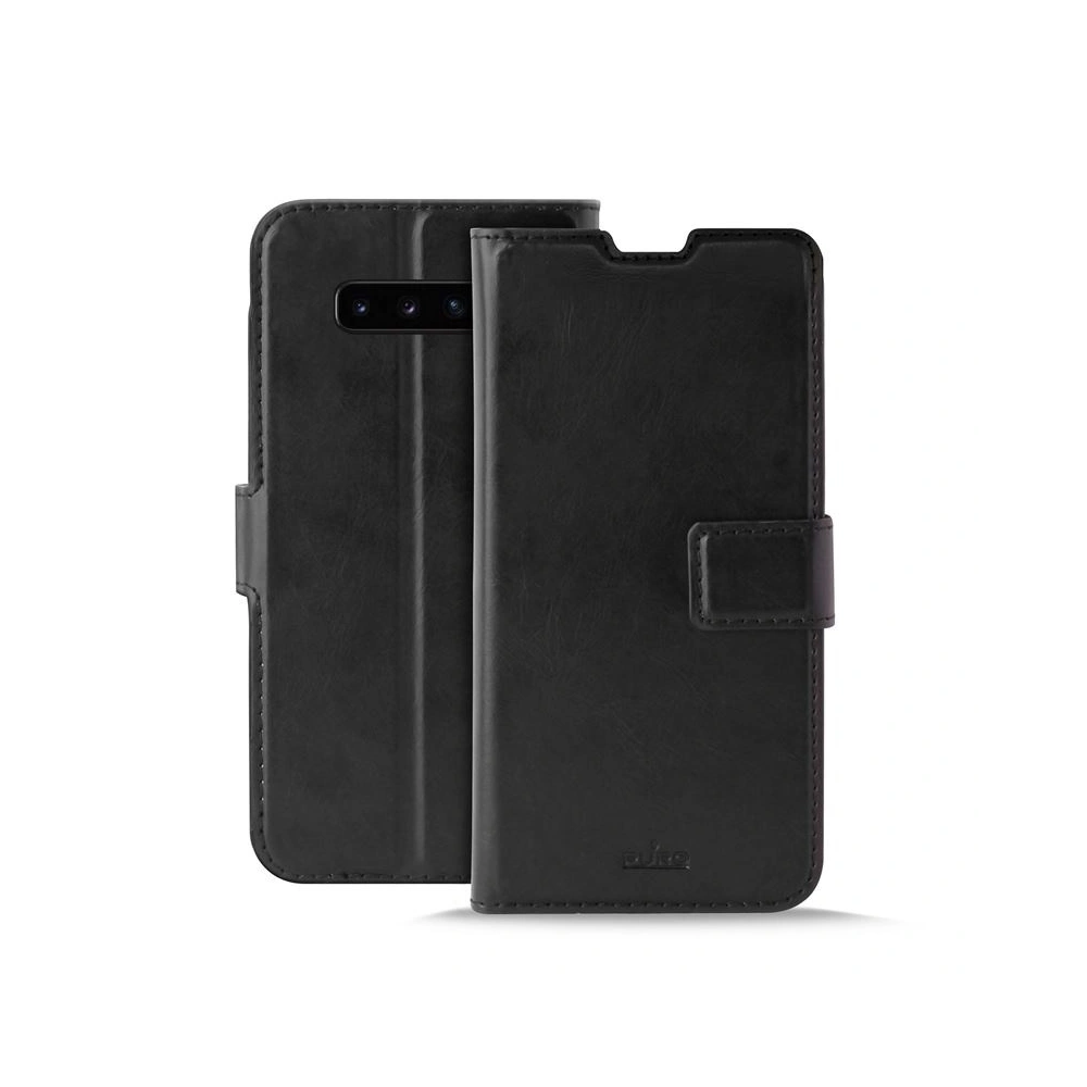 Wholesale PURO Booklet Wallet Case Samsung Galaxy S10+ Plus (black) - PUR020BLK - {ean13} - Hurt
