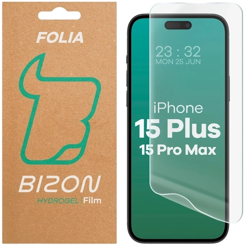 Folia hydrożelowa na ekran Bizon Glass Hydrogel Front do Apple iPhone 15 Plus / 15 Pro Max 